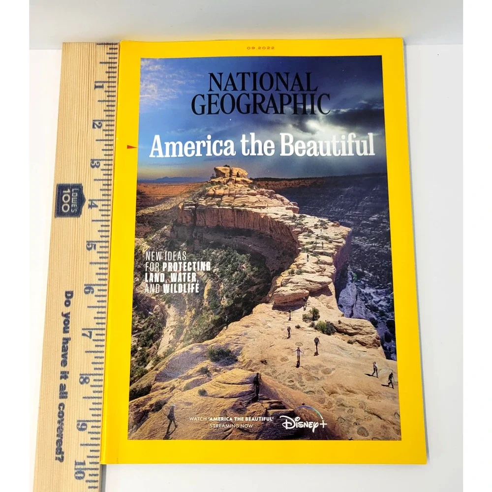National Geographic Magazine America the Beautiful‎ September 2022 Yellow OS